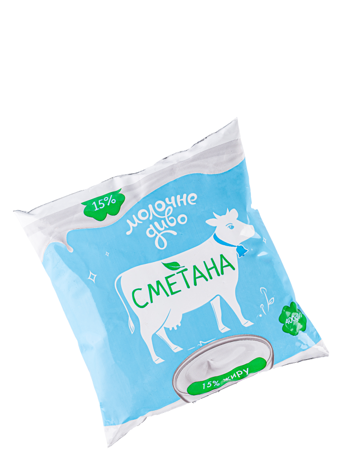 Сметана 15% Молочне диво 400г